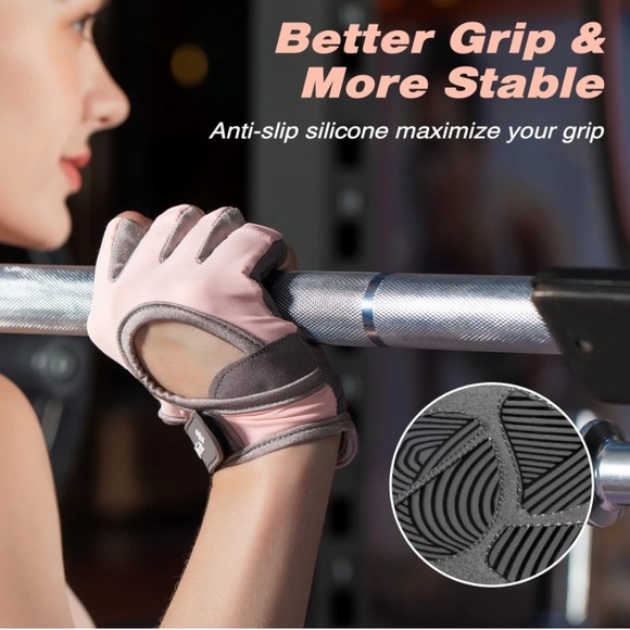 Workout Gloves for Women Men, Lightweight Weight Lifting - Picture 3 of 11